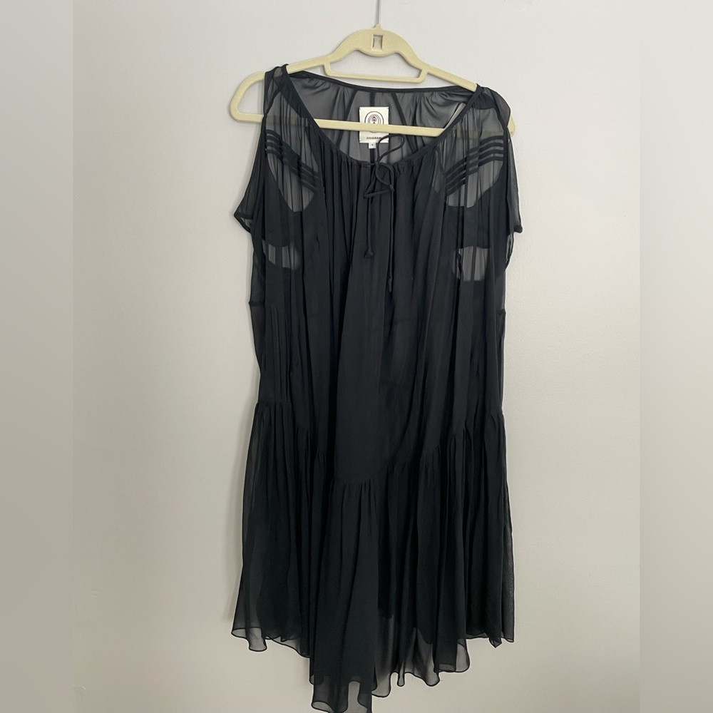 ANAGRAM Elegant Black Sheer Dress
